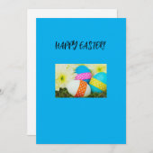 イースターグリーティングカード シーズンカード (正面/裏面)