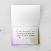 イースターグリーティングカード シーズンカード (内部)