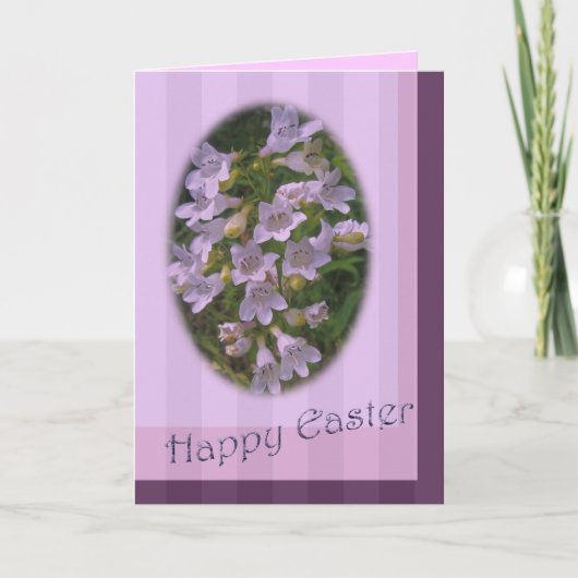 イースターグリーティングカード – Foxgloveひげ – 舌 シーズンカード (正面)