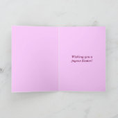 イースターグリーティングカード – Foxgloveひげ – 舌 シーズンカード (内部)