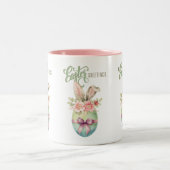 イースターグリーティングコーヒーマグ ツートーンマグカップ (中央)