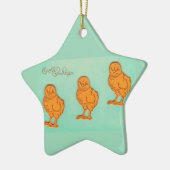 イースターグリーティングシックグリーン セラミックオーナメント (左)