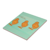 イースターグリーティングシックグリーン タイル (側面)