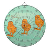 イースターグリーティングシックグリーン ダーツボード (正面)