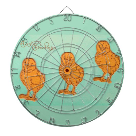 イースターグリーティングシックグリーン ダーツボード (正面)