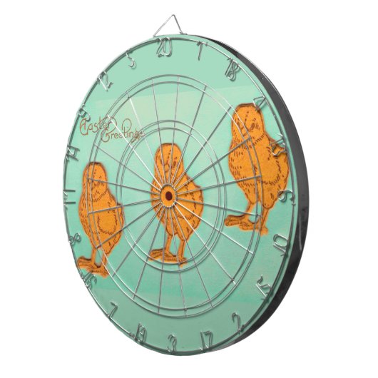 イースターグリーティングシックグリーン ダーツボード (正面右)