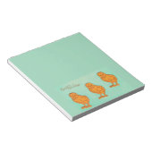 イースターグリーティングシックグリーン ノートパッド (アングル)