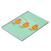 イースターグリーティングシックグリーン ノートブック (左側)