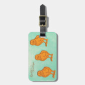 イースターグリーティングシックグリーン ラゲッジタグ (正面縦)