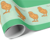 イースターグリーティングシックグリーン ラッピングペーパー (ロールコーナー)