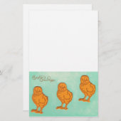 イースターグリーティングシックグリーン 便箋 (正面/裏面)