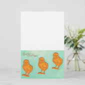 イースターグリーティングシックグリーン 便箋 (スタンド正面)