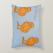 イースターグリーティングシックズブルー アクセントクッション (正面(垂直))