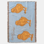 イースターグリーティングシックズブルー スローブランケット (正面縦)