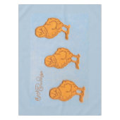 イースターグリーティングシックズブルー テーブルクロス (正面)