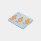 イースターグリーティングシックズブルー ポストイット (アングル)