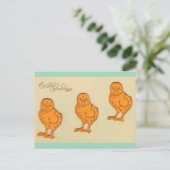 イースターグリーティングシックベージュ シーズンポストカード (スタンド正面)