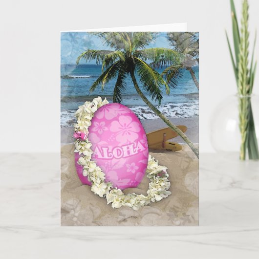 イースターグリーティングハワイアンスタイル シーズンカード (正面)