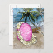 イースターグリーティングハワイアンスタイル シーズンポストカード (正面/裏面)