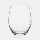 イースターグリーティングバニー耳ステムレスワイングラス ステムなしワイングラス (右)