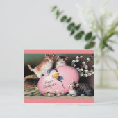 イースターグリーティングヴィンテージアート ポストカード (スタンド正面)