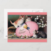 イースターグリーティングヴィンテージアート ポストカード (正面/裏面)