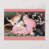 イースターグリーティングヴィンテージアート ポストカード (正面)