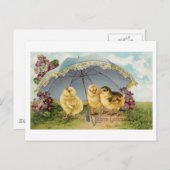 イースターグリーティングヴィンテージアート ポストカード (正面/裏面)