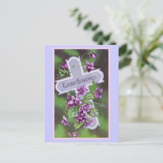 イースターグリーティングヴィンテージイラストレーション シーズンポストカード (スタンド正面)