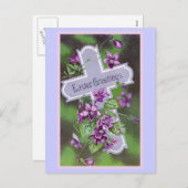 イースターグリーティングヴィンテージイラストレーション シーズンポストカード (正面/裏面)