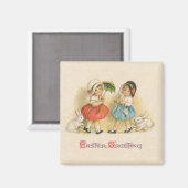 イースターグリーティングヴィンテージ マグネット (正面/裏面)