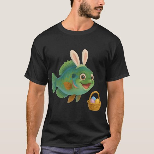 イースターグリーンサンフィッシュ Tシャツ (正面)