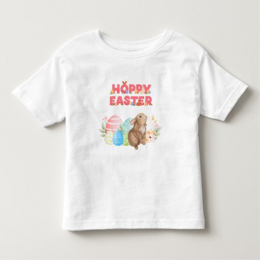 イースターグループエッグホッピー復活祭 トドラーTシャツ (正面)