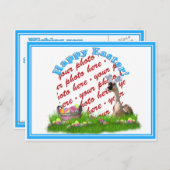 イースターグースの写真立て シーズンポストカード (正面/裏面)