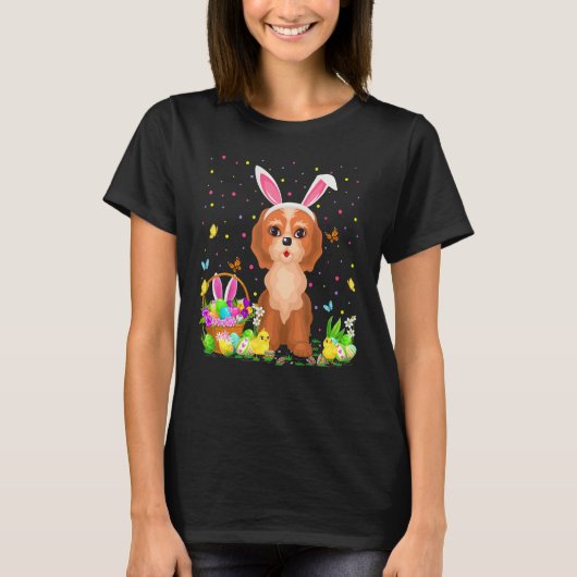 イースターコックポウドグバニーエッグ狩りコックポウイーザ Tシャツ (正面)