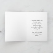 イースターコーヴィッド19 – イースターバニーとトイレ紙 カード (内部)