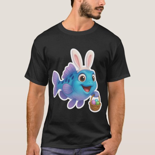 イースターゴビー魚 Tシャツ (正面)