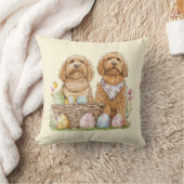 イースターゴールデンドール犬 クッション (ブランケット)