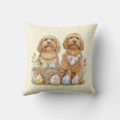 イースターゴールデンドール犬 クッション (裏面)