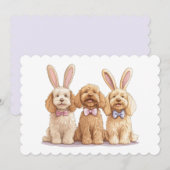 イースターゴールデンドール犬 シーズンカード (正面/裏面)