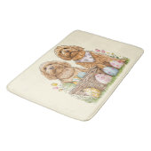 イースターゴールデンドール犬 バスマット (アングル)