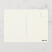 イースターゴールデンレトリバードッグズバニー耳 ポストカード (裏面)