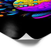 イースターサイケデリックバニー ポスター (コーナー)