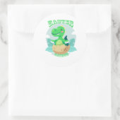 イースターサウルスレックス恐竜イースターエッグ ラウンドシール (バッグ)