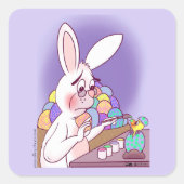 イースターサプライズスクエアステッカー スクエアシール (正面)