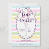 イースターサンデーマルティニカクテルブランチピクニックパーティー 招待状 (正面)