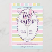 イースターサンデーマルティニカクテルブランチピクニックパーティー 招待状 (正面/裏面)