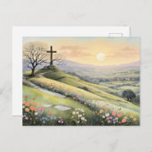 イースターサンライズアートイラストレーション ポストカード (正面/裏面)