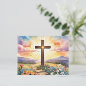 イースターサンライズイラストレーション ポストカード (スタンド正面)