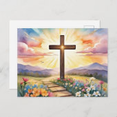 イースターサンライズイラストレーション ポストカード (正面/裏面)